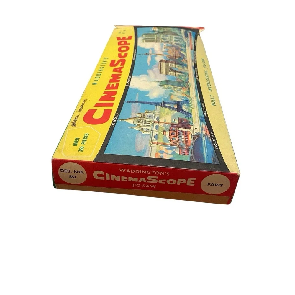 Vintage Waddingtons CinemaScope Paris Jigsaw Puzzle Untested 60's